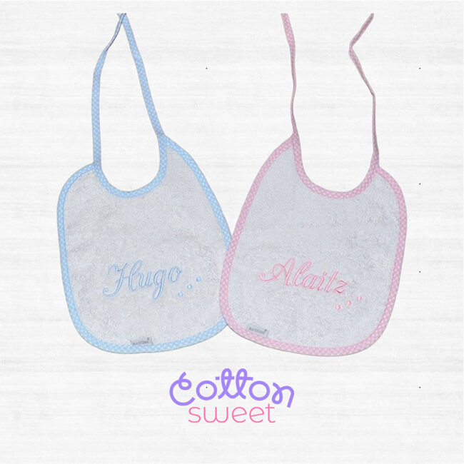 baberos bordados nombres personalizados