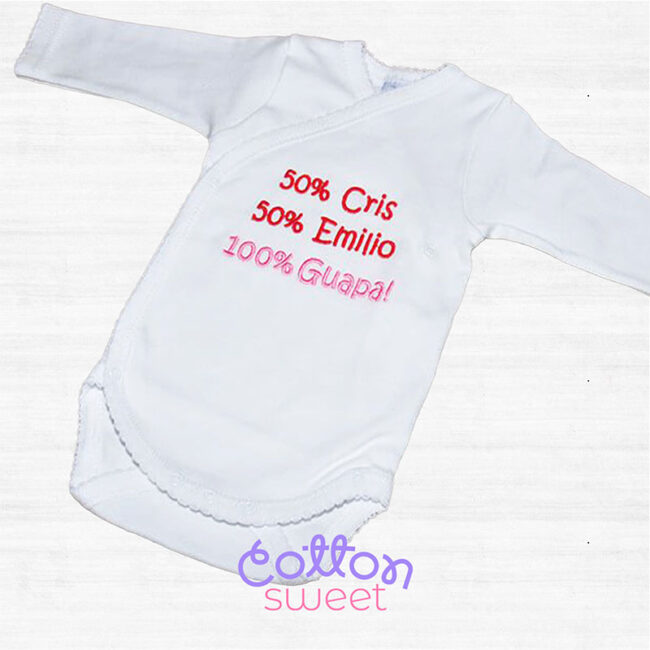 Bodys de bebé bordados con frases divertidas