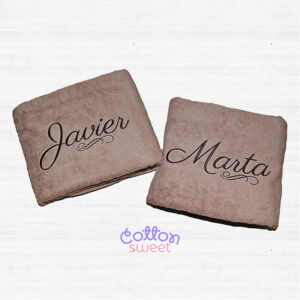 Juego de toallas personalizado Juego de toallas personalizado