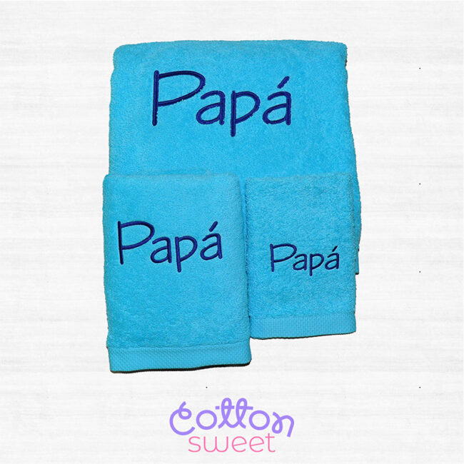 Toallas bordadas para papa Toallas bordadas para papa