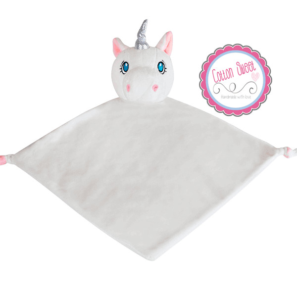 Dou Dou personalizado Unicornio Blanco