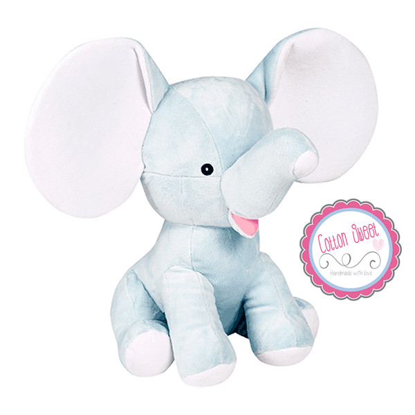 Peluche personalizado Elefantito Dumbo Azul Peluche personalizado Elefantito Dumbo Azul