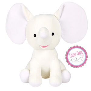 Peluche personalizado Elefantito Dumbo Blanco Peluche personalizado Elefantito Dumbo Blanco