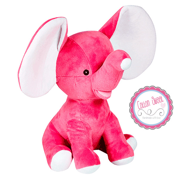 Peluche personalizado Elefantito Dumbo Fucsia Peluche personalizado Elefantito Dumbo Fucsia