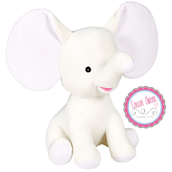 Peluche personalizado Elefantito Dumbo Blanco Peluche personalizado Elefantito Dumbo Blanco