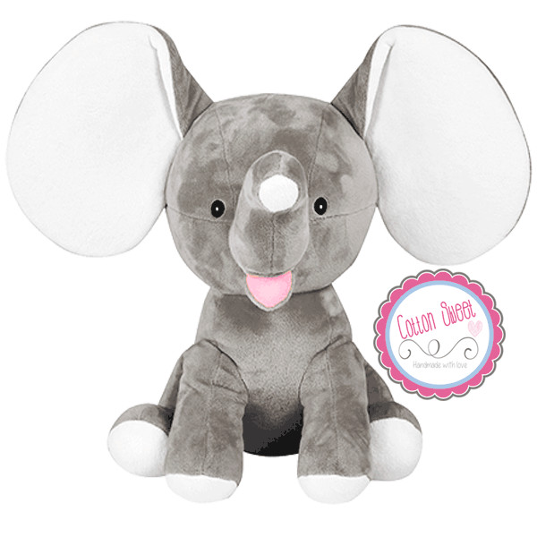 Peluche personalizado Elefantito Dumbo Gris Peluche personalizado Elefantito Dumbo Gris