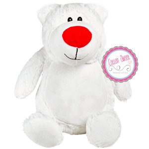 Peluche personalizado de Navidad Oso Blanco Peluche personalizado de Navidad Oso Blanco