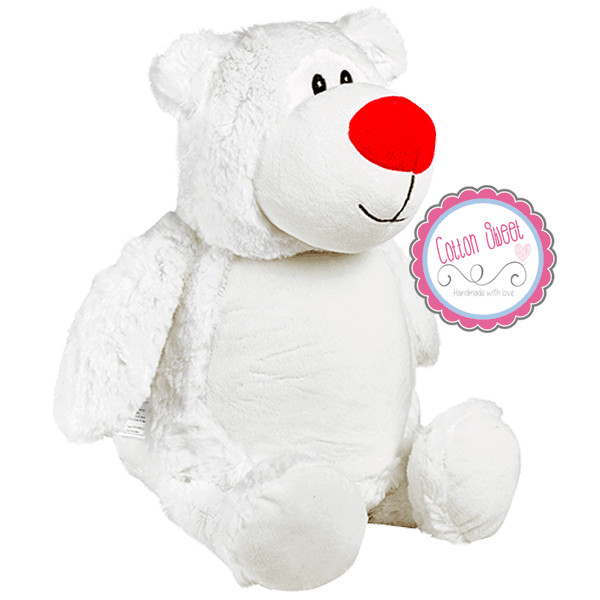 Peluche personalizado de Navidad Oso Blanco Peluche personalizado de Navidad Oso Blanco