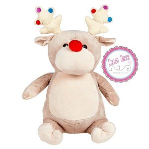Peluche personalizado de Navidad Reno Gris Peluche personalizado de Navidad Reno Gris