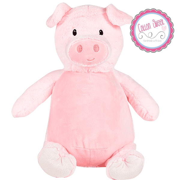 Peluche personalizado mensaje bordado Cerdito
