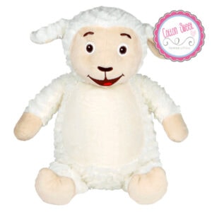 Peluche personalizado mensaje bordado Corderito