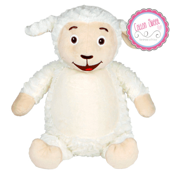 Peluche personalizado mensaje bordado Corderito Peluche personalizado mensaje bordado Corderito