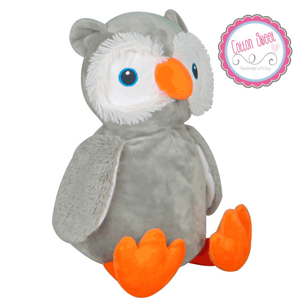 Peluche personalizado mensaje bordado Lechuza