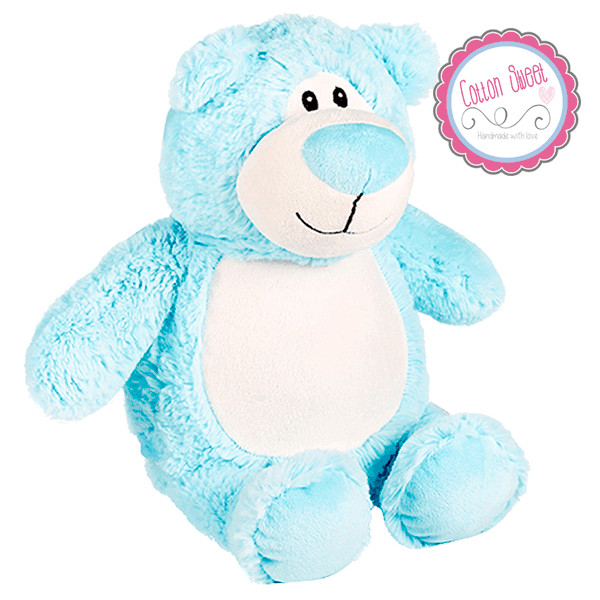 Peluche personalizado mensaje bordado Osito Azul