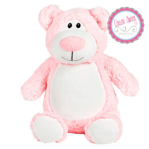 Peluche personalizado mensaje bordado Osito Rosa