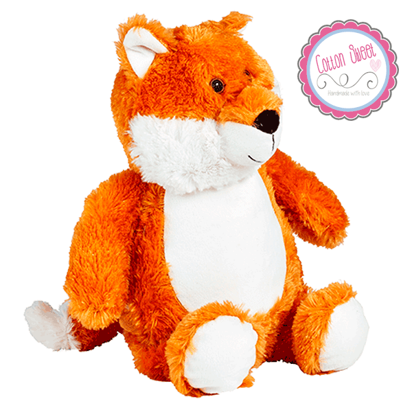 Peluche personalizado mensaje bordado Zorro