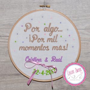 Bastidor Alianzas Bordado Personalizado Mil Momentos Bastidor Alianzas Bordado Personalizado Mil Momentos