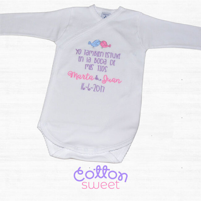 Body Bebe Personalizado Recuerdo Boda