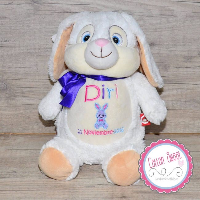 Peluche Personalizado Cubbie Conejito Blanco Peluche Personalizado Cubbie Conejito Blanco