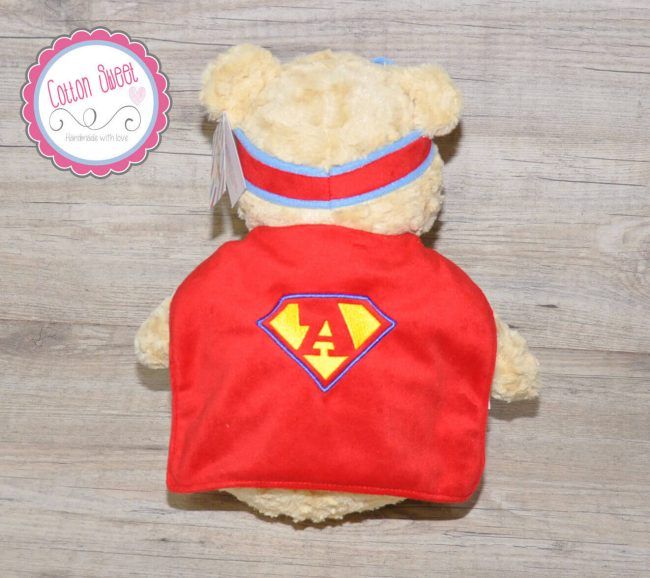Peluches Cubbie Personalizados Superhero Capa Oso Regalo