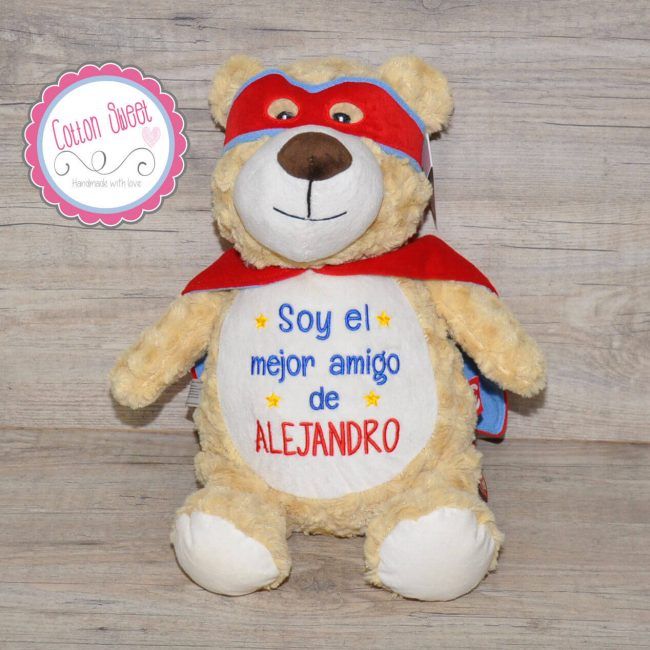 Peluches Cubbie Personalizados Superhero Oso Regalo