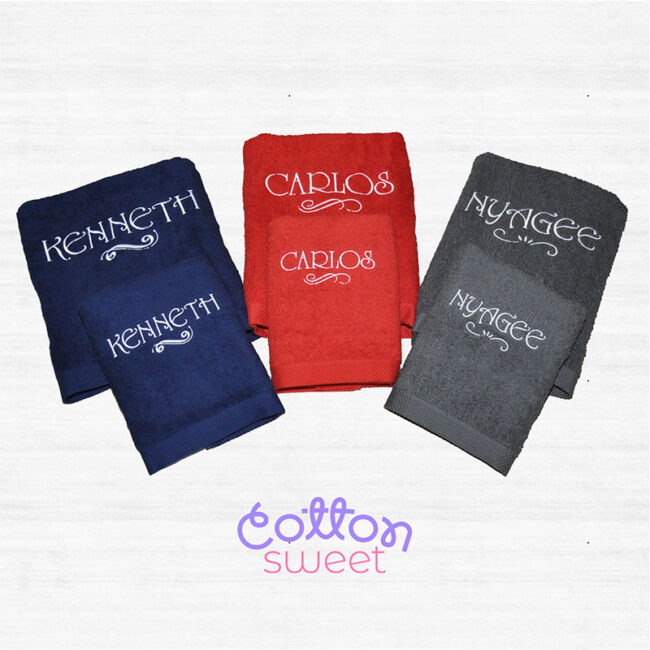 Toallas bordadas personalizadas EEUU Toallas bordadas personalizadas EEUU