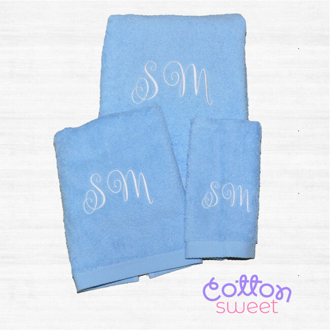 Toallas personalizadas con iniciales actuales Toallas personalizadas con iniciales actuales