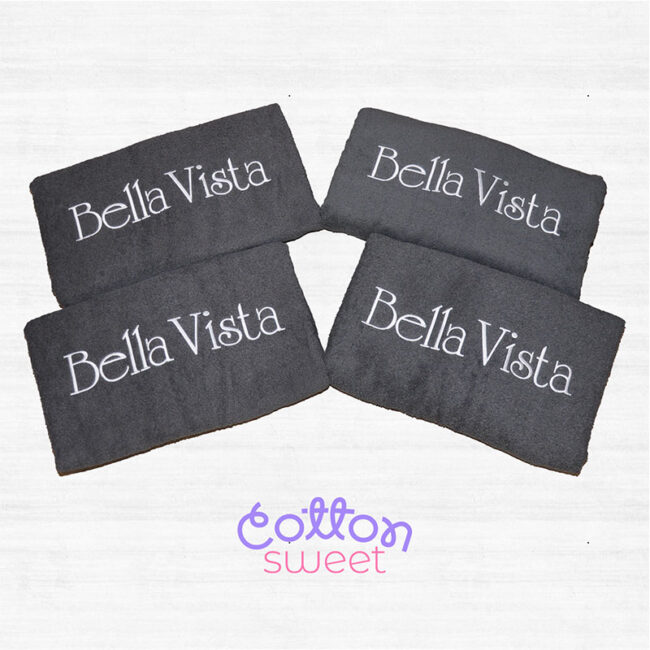 Toallas bordadas personalizadas con nombres de finca Toallas bordadas personalizadas con nombres de finca