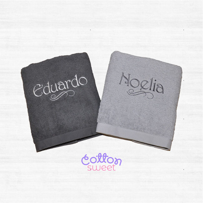 Toallas bordadas regalo personalizado para bodas Toallas bordadas regalo personalizado para bodas