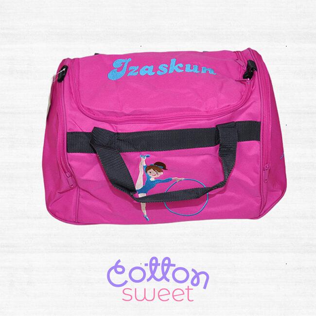 Bolsa de gimnasia rítmica personalizada para niña rosa Bolsa de gimnasia rítmica personalizada para niña rosa