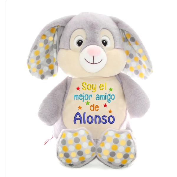 Conejito peluche personalizado Amarillo2 Conejito peluche personalizado Rosa